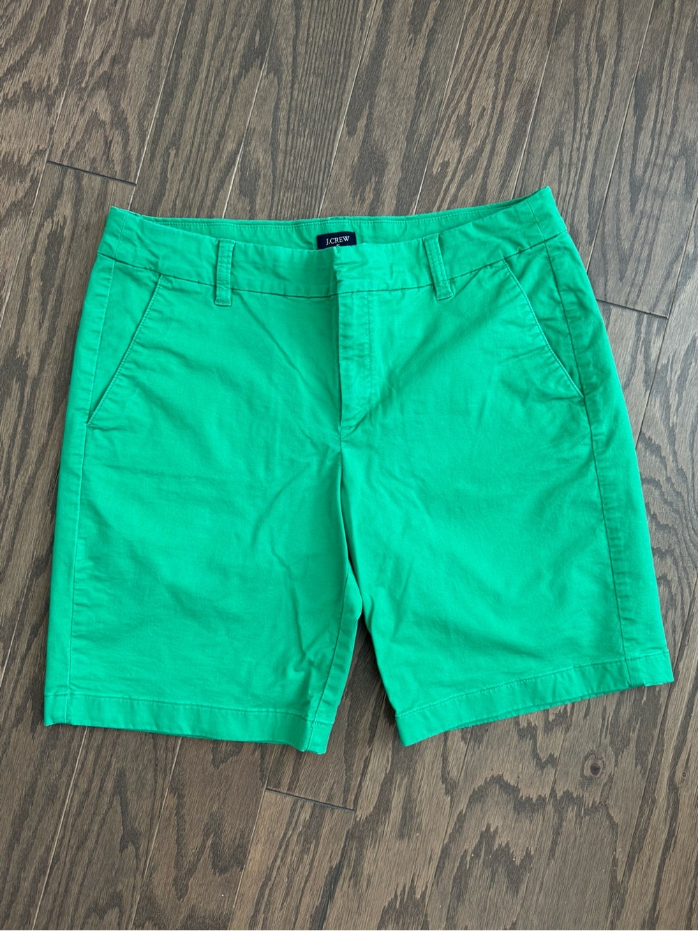J. Crew Green Chino Shorts